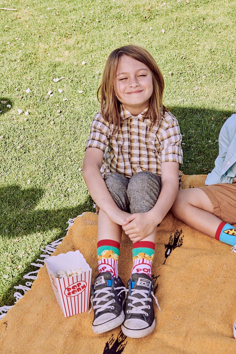 ooohyeah Socks ! - Kids Crew -Box O' Popcorn One Size - Image 3